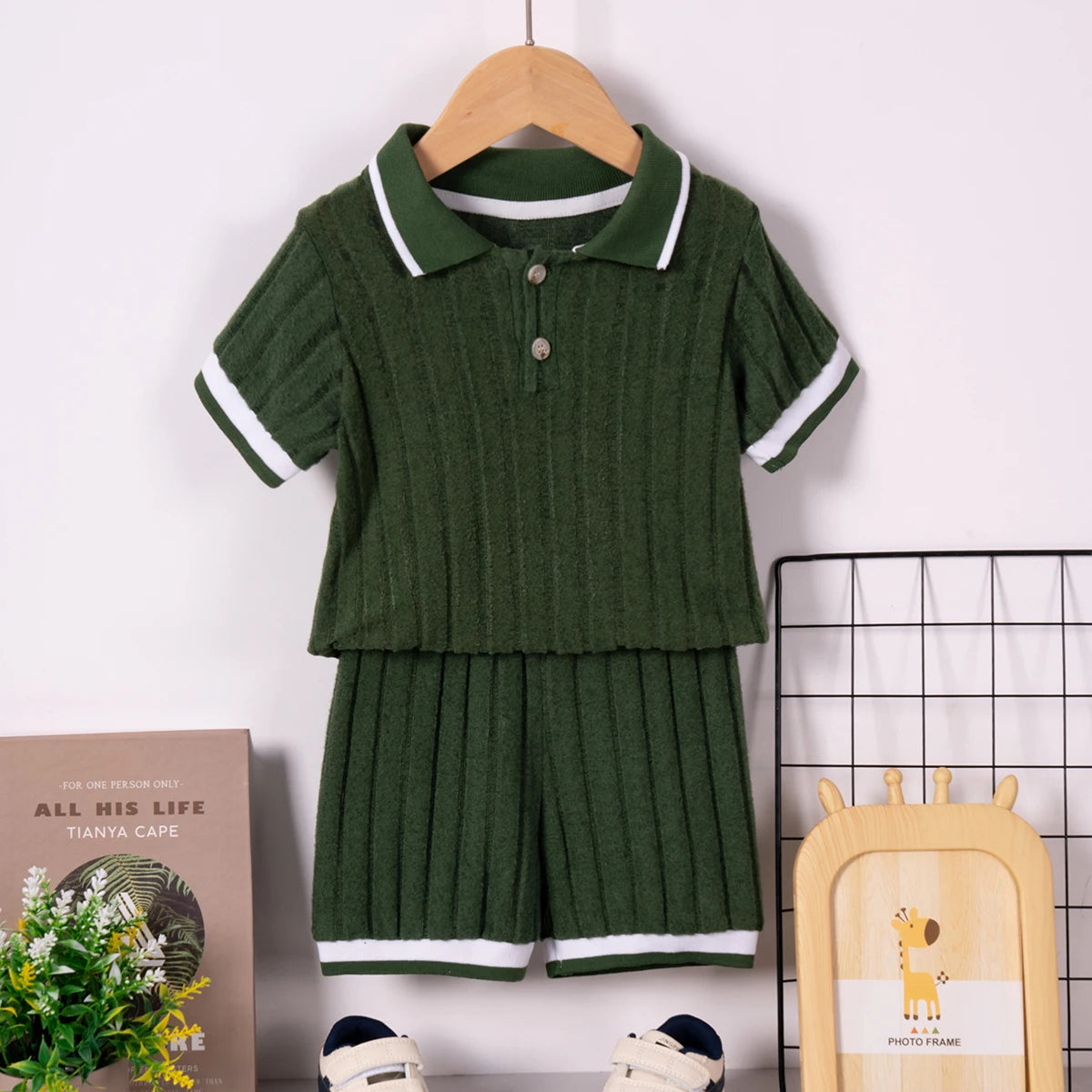 Ensemble short d'été à manches courtes pour garçon
