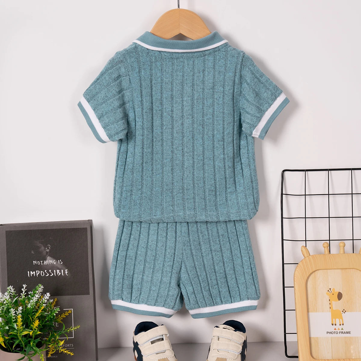 Ensemble short d'été à manches courtes pour garçon