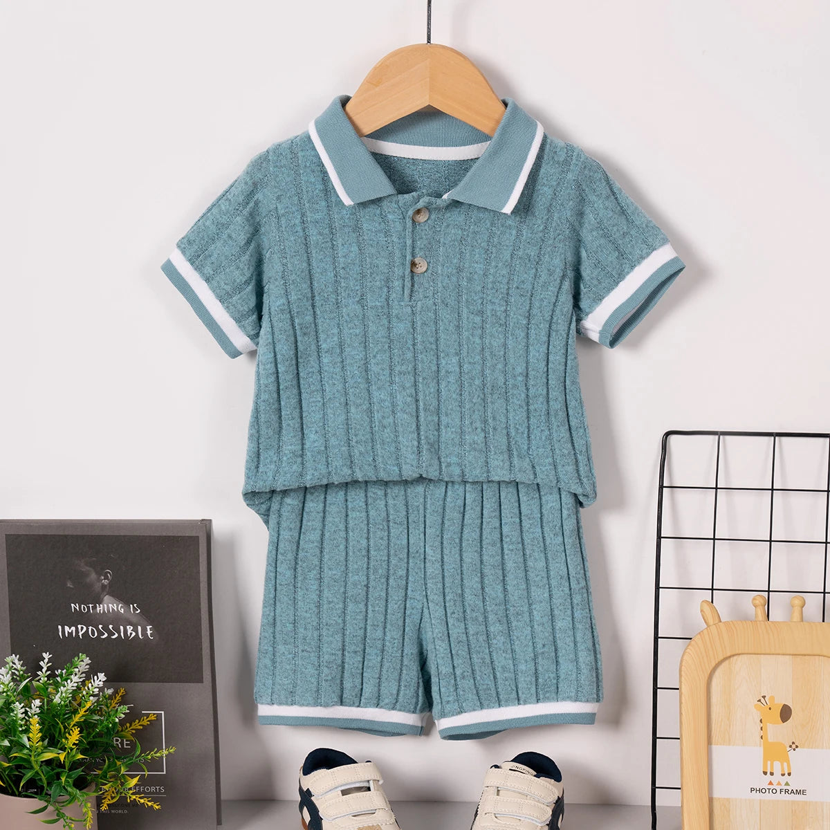 Ensemble short d'été à manches courtes pour garçon