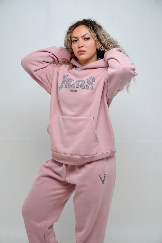 Pull Polar ice (Hoodie oversize) "Rose" unisexe
