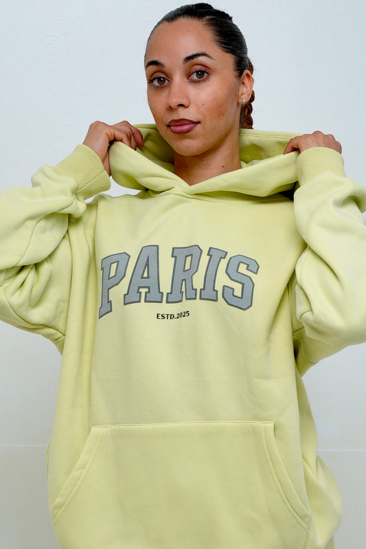 Pull Polar ice (Hoodie oversize) "Vert" unisexe