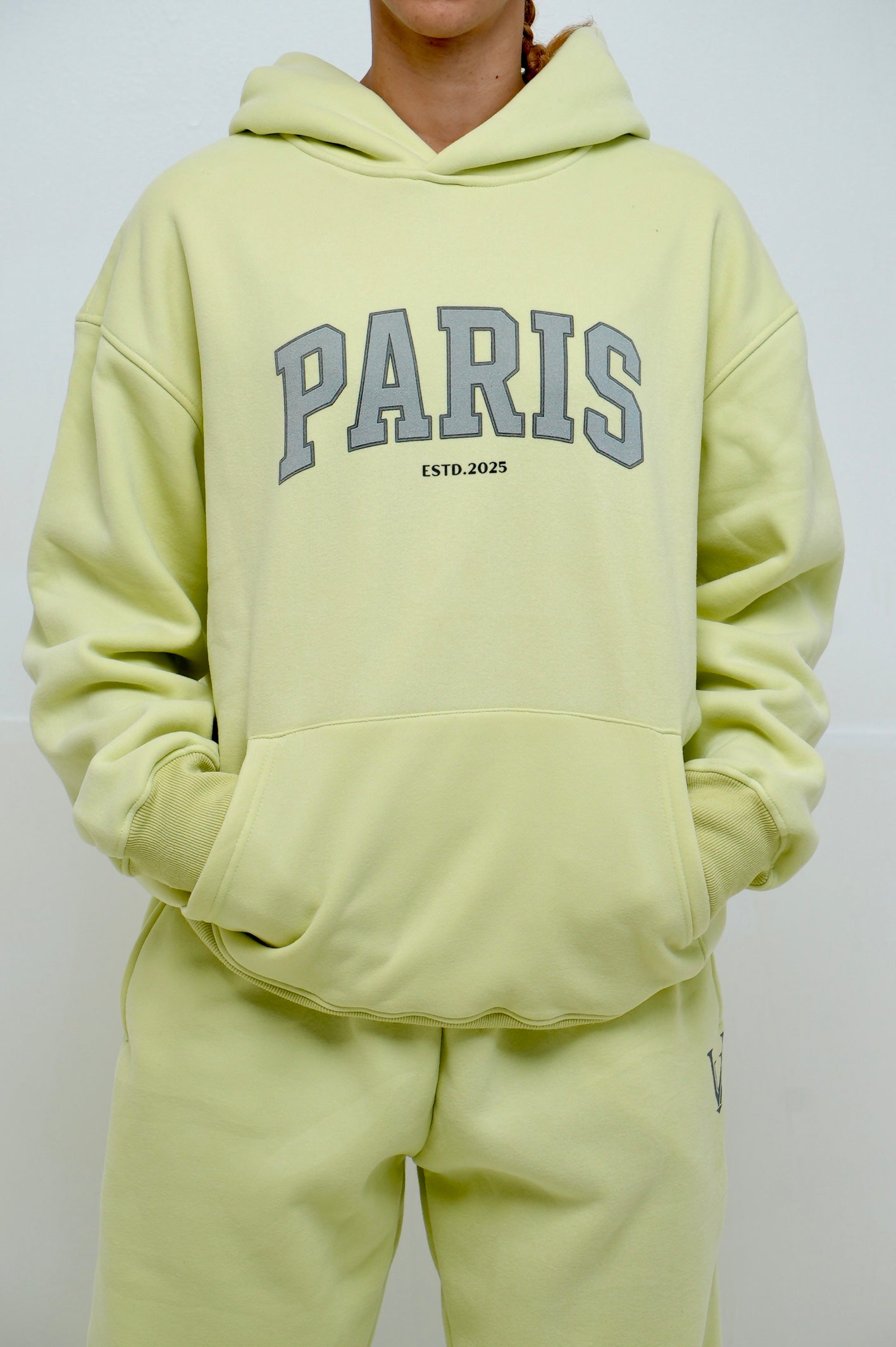 Pull Polar ice (Hoodie oversize) "Vert" unisexe